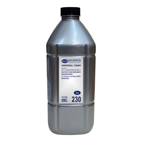тонер hp, тип hg230, bk, 1кг, silver atm