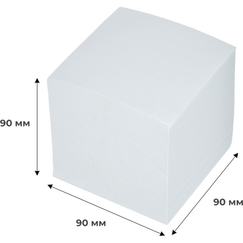 Блок для записей Attache 90x90x90 мм белый (плотность 80 г/кв.м) Блок для записей Attache 90x90x90 мм белый (плотность 80 г/кв.м)