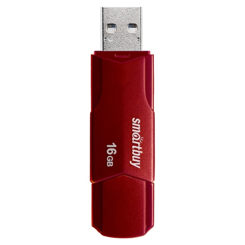 Память USB Flash 16 GB Smartbuy "Clue" USB 2.0 Flash Drive, бордовый