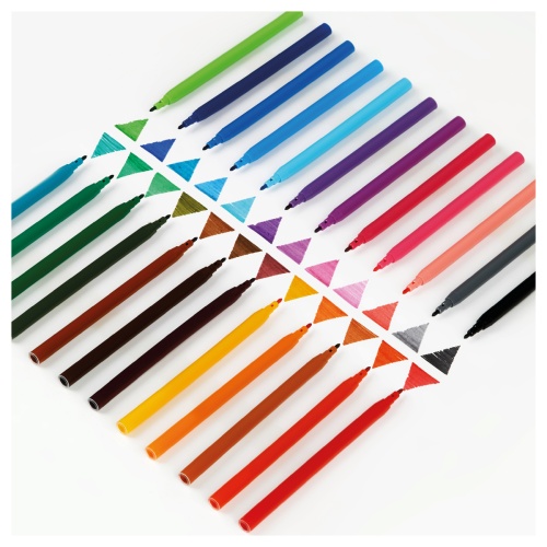 Фломастеры ArtSpace "Рисунки. Lovely animals", 24цв., смываемые