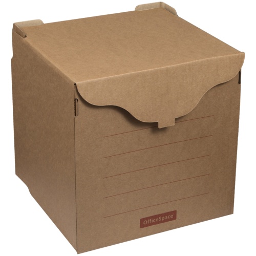 Короб архивный OfficeSpace, 33*31*34см, для регистраторов, накопителей, фронтальная загрузка, липучк Короб архивный OfficeSpace, 33*31*34см, для регистраторов, накопителей, фронтальная загрузка, липучк