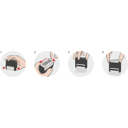 Штамп самонаборный Colop Printer C60-Set-F пластиковый 9 строк 37х76 мм