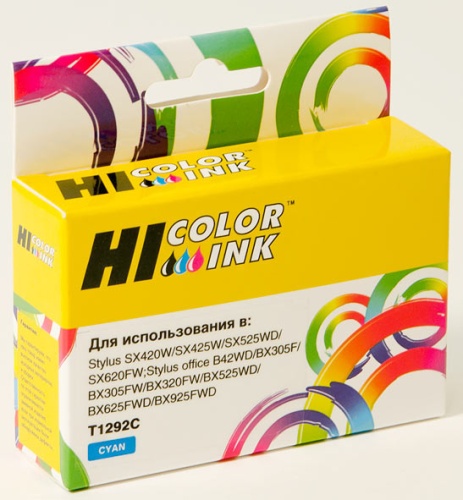 Картридж Hi-Black (HB-T1292) для Epson Stylus SX230/235W/SX420W/SX425W/BX305F, C Картридж Hi-Black (HB-T1292) для Epson Stylus SX230/235W/SX420W/SX425W/BX305F, C