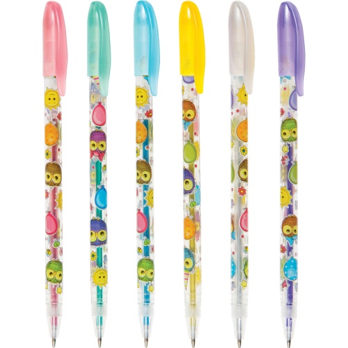 Набор гелевых ручек ArtSpace "Совята" 6 цветов, 1,0мм, металлик