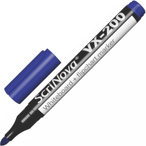 Набор маркеров для белых досок и флипчартов ScriNova VX-200 4 цвета круглый наконечник (толщина лини