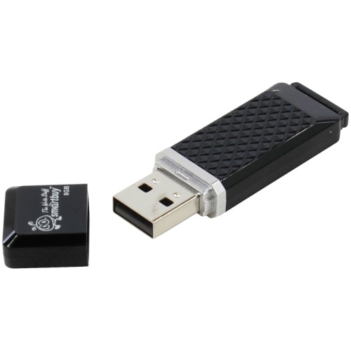 Память USB Flash 8 GB Smartbuy "Quartz" USB 2.0 Flash Drive, черный