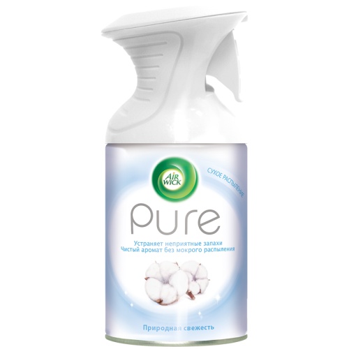 Освежитель воздуха аэрозольный Airwick "Pure. Природная свежесть", сухое распыление, 250мл