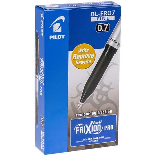 Ручка стираемая гелевая Pilot "Frixion Pro", узел 0,7 мм, линия 0,35 мм, синяя, BL-FRO-7-L