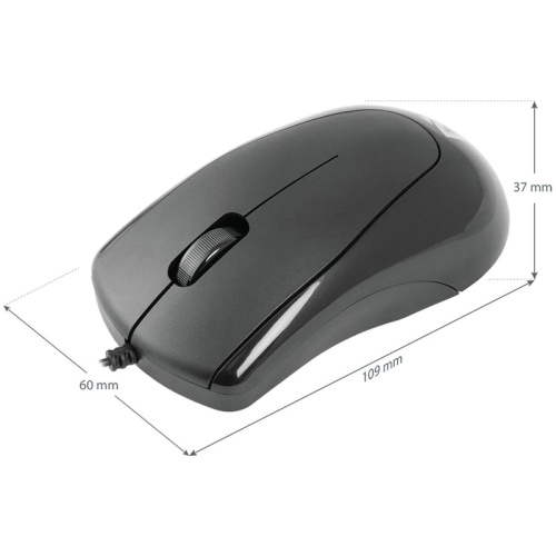Мышь проводная Defender Optimum MB-150 черный