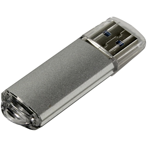 Память USB Flash 128 GB Smartbuy "V-Cut" USB 3.0 Flash Drive, серебристый (металл. корпус )
