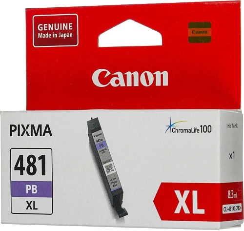 Картридж струйный Canon CLI-481XL PB 2048C001 фото голубой (8.3 мл) для Canon PixmaTS8140TS/TS9140