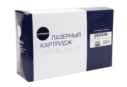 Картридж (N-CE252A) для HP CLJ CP3525/CM3530, Восстановленный, Y, 7K NetProduct