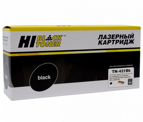 Картридж Brother (TN-421BK) HL-L8260/8360/MFC L8690/8900/DCP L8410, Bk, 3K Hi-Black Картридж Brother (TN-421BK) HL-L8260/8360/MFC L8690/8900/DCP L8410, Bk, 3K Hi-Black