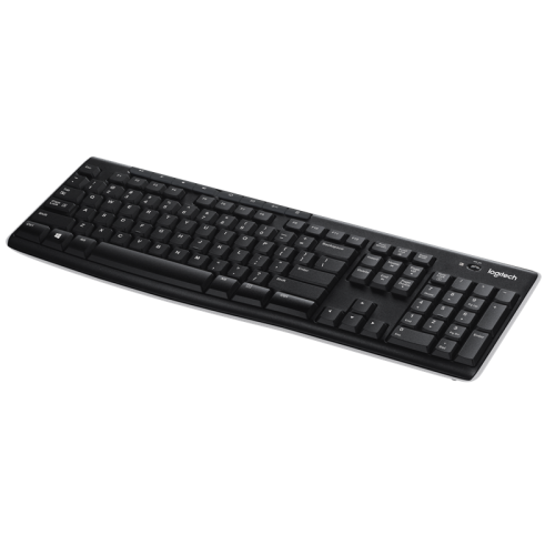 Клавиатура беспроводная Logitech Wireless Keyboard K270 черный