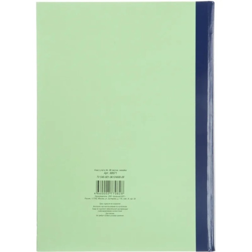 Книга учета 96 листов А4 в линейку на сшивке блок офсет Attache (обложка - плотный картон)