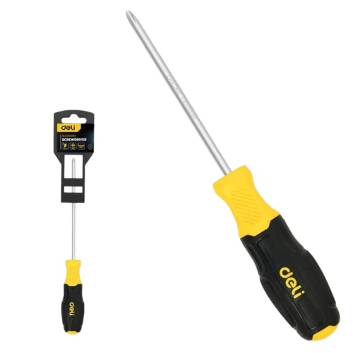 Отвертка Torx Deli DL6310010T T10x100мм сталь Cr-V, двухкомпонентная прорезиненная рукоять