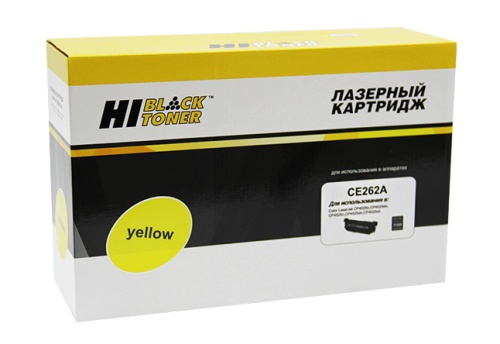 Картридж HP (CE262A) CLJ CP4025/4525, Восстановленный, Y, 11K Hi-Black