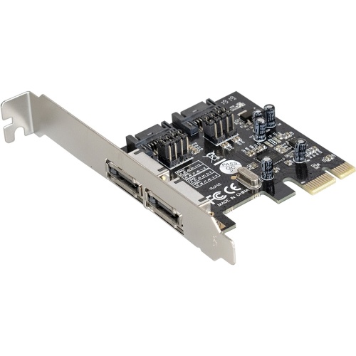 Контроллер ExeGate EXE-501 PCI-E 2.0, SATA3 6Gb/s, 2 int+2 ext (OEM)