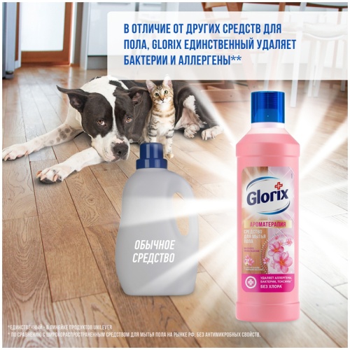 Средство для мытья полов Glorix "Весеннее Пробуждение", 1л