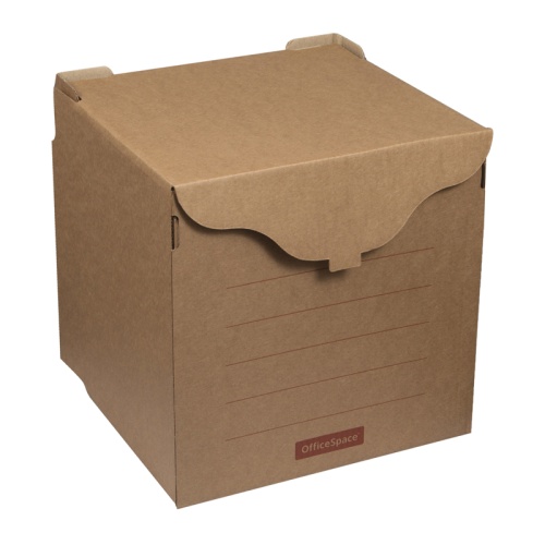 Короб архивный OfficeSpace, 33*31*34см, для регистраторов, накопителей, фронтальная загрузка, липучк Короб архивный OfficeSpace, 33*31*34см, для регистраторов, накопителей, фронтальная загрузка, липучк