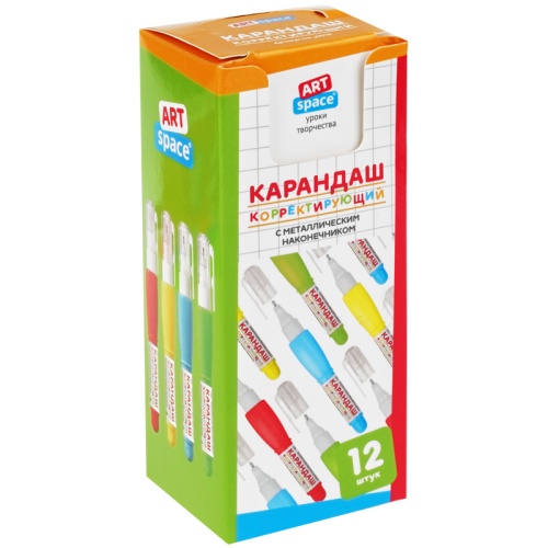 Корректирующая ручка ArtSpace, 4 мл металлический наконечник