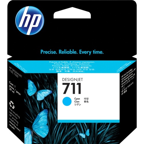 Картридж HP 711 (CZ130A) DJ T120/T520 (оригинальный), Cyan, 29мл