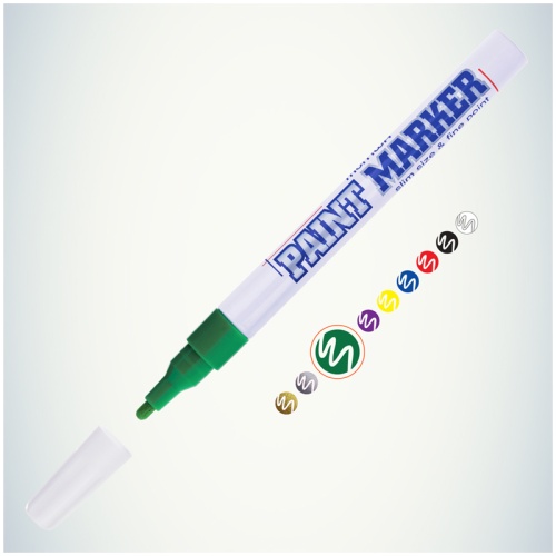 Маркер-краска MunHwa "Slim" зеленая, 2мм, нитро-основа Маркер-краска MunHwa "Slim" зеленая, 2мм, нитро-основа