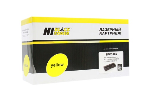 Картридж (SPC310Y) для Ricoh Aficio SPC231/232/242/310/311/312/320, Y, 6K Hi-Black