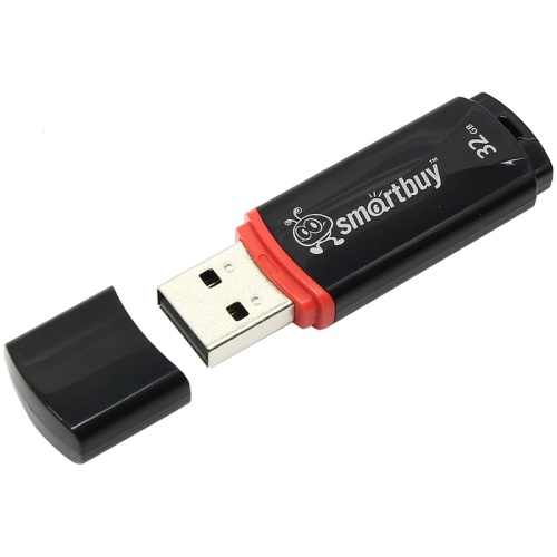 Память USB Flash 32 GB Smartbuy "Crown" USB 2.0 Flash Drive, черный