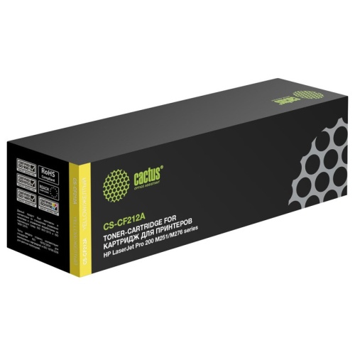 Картридж HP CF212A Pro 200 M251/M276 желтый Cactus Картридж HP CF212A Pro 200 M251/M276 желтый Cactus