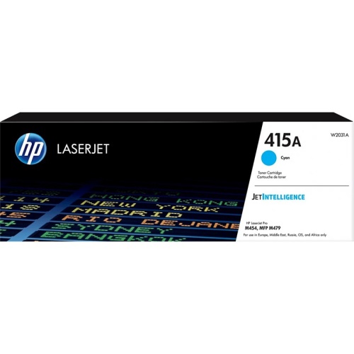 Картридж HP 415A W2031A LJ M454/MFP M479 голубой оригинальный Картридж HP 415A W2031A LJ M454/MFP M479 голубой оригинальный