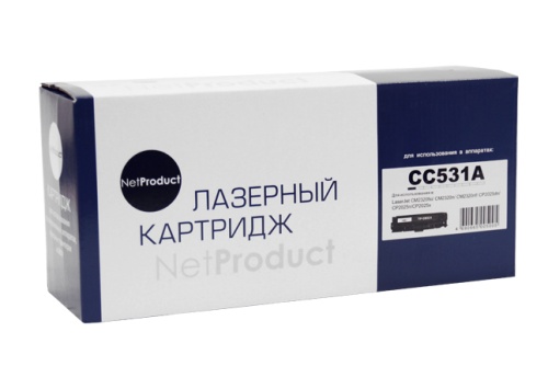 Картридж HP (CC531A/№ 718) CLJ CP2025/CM2320/Canon LBP7200, C, 2,8K NetProduct Картридж HP (CC531A/№ 718) CLJ CP2025/CM2320/Canon LBP7200, C, 2,8K NetProduct