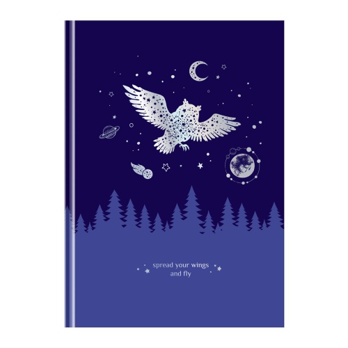 Записная книжка А5 80л. BG "Немного волшебства", soft-touch ламинация, тиснение голографической фоль