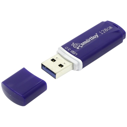 Память USB Flash 128 GB Smartbuy "Crown" USB 3.0 Flash Drive, синий