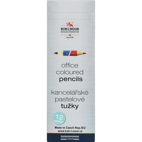 Карандаш Koh-i-Noor красный/синий шестигранный (двусторонний)