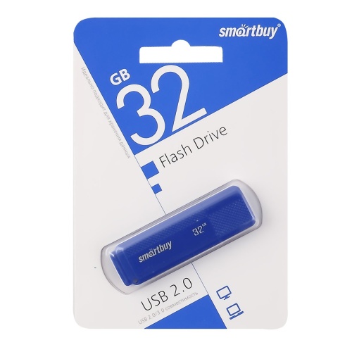 Память USB Flash 32 GB Smartbuy "Dock" USB 2.0 Flash Drive, синий