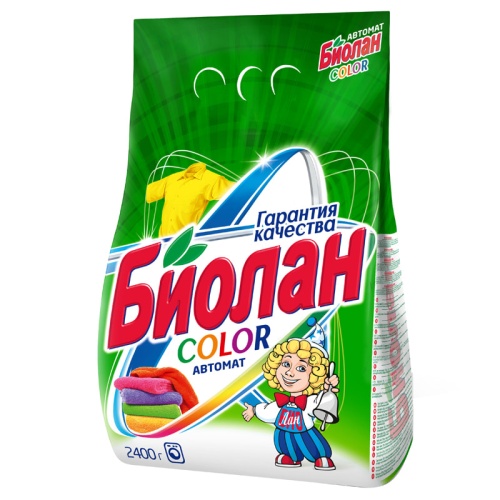 Стиральный порошок 2,4кг, Биолан "Color" 744-4