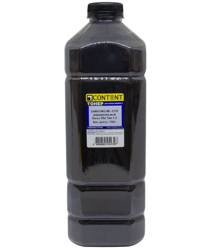 Тонер Samsung ML-1210/Xerox P8e, Тип 1.5, Bk, 700 г, Content тонер samsung ml-1210/xerox p8e, тип 1.5, bk, 700 г, content