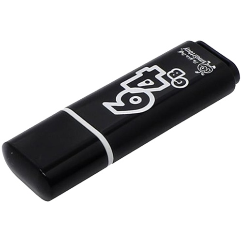 Память USB Flash 64 GB Smartbuy "Glossy" USB 2.0 Flash Drive, черный