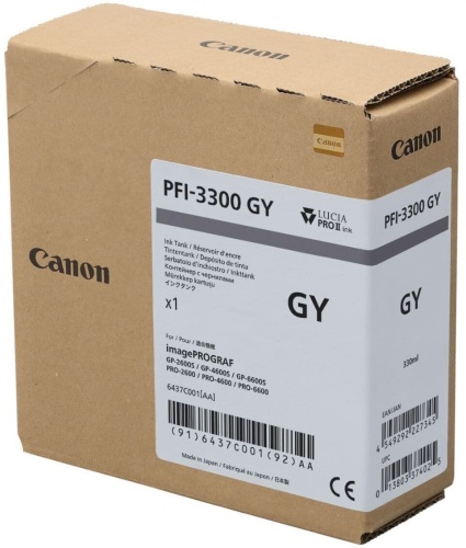 Картридж Canon INK PFI-3300 GREY Картридж Canon INK PFI-3300 GREY