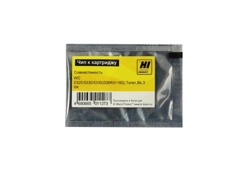 чип xerox wc 5325/ 5330/ 5335 (006r01160), toner, bk, 30k