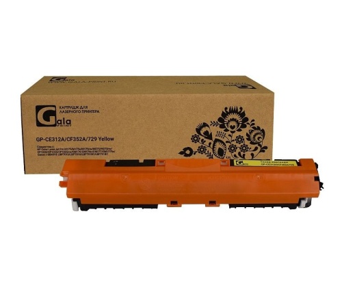 Картридж HP CE312A/CF352A/729 CP1025/CP1025NW/M176n/M177fw/Canon LBP 7010C GalaPrint