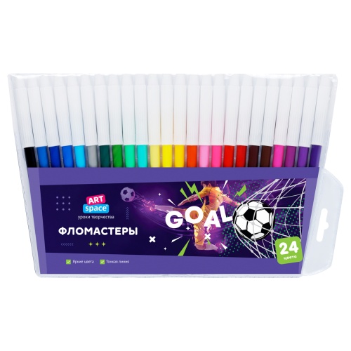 Фломастеры ArtSpace "Футбол", 24цв.