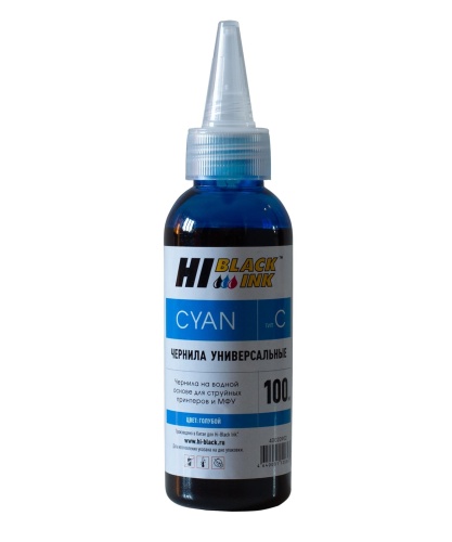 Чернила Hi-Black Универсальные для Canon, C, 0,1 л.