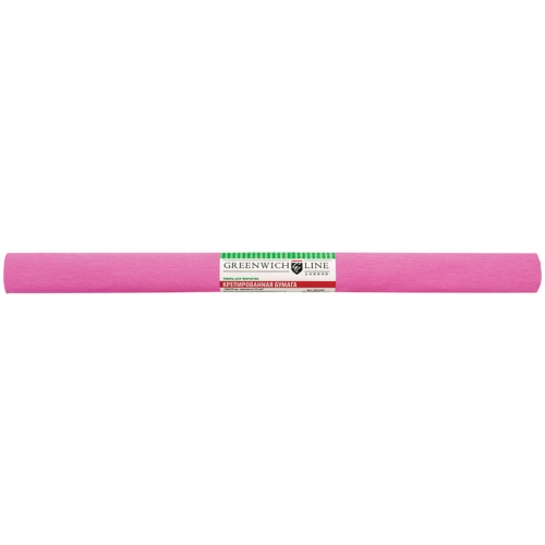Бумага крепированная Greenwich Line, 50*250см, 32г/м2, розовая, в рулоне