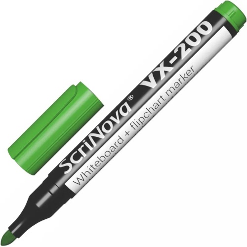 Набор маркеров для белых досок и флипчартов ScriNova VX-200 4 цвета круглый наконечник (толщина лини