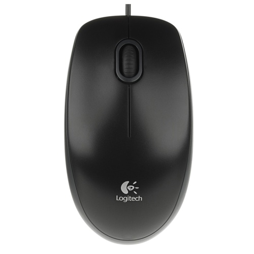 Мышь проводная Logitech B100 черный