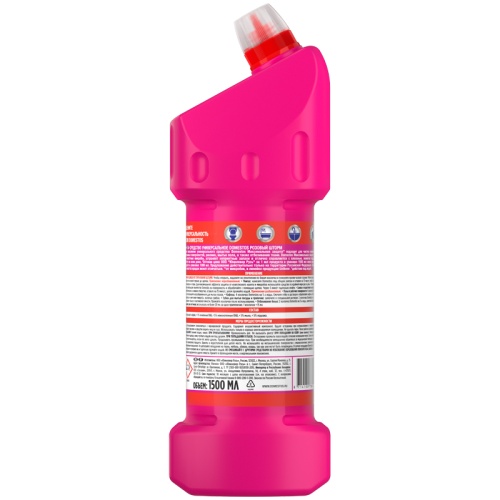 Чистящее средство универсальное Domestos "Розовый шторм", гель, 1,5л