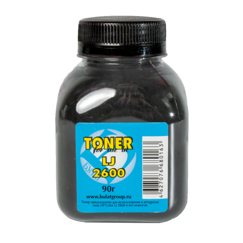 тонер hp color lj 2600, bk, 90 г, булат