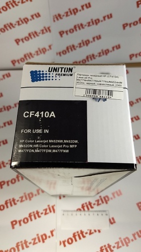 Картридж Premium HP (CF410A) M452/ M477 черный ресурс 2300 копий UNITON